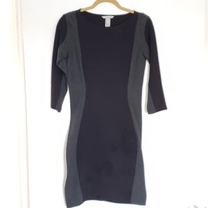 H&M Long Sleeved Color block Dress